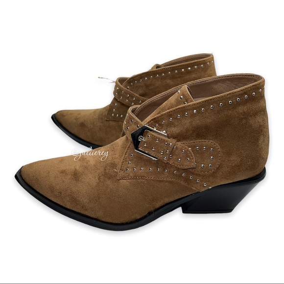 NEW Seven7 Dallas Women's Studded Ankle Boots Faux Suede Booties Size 10 or 11 - Picture 5 of 7